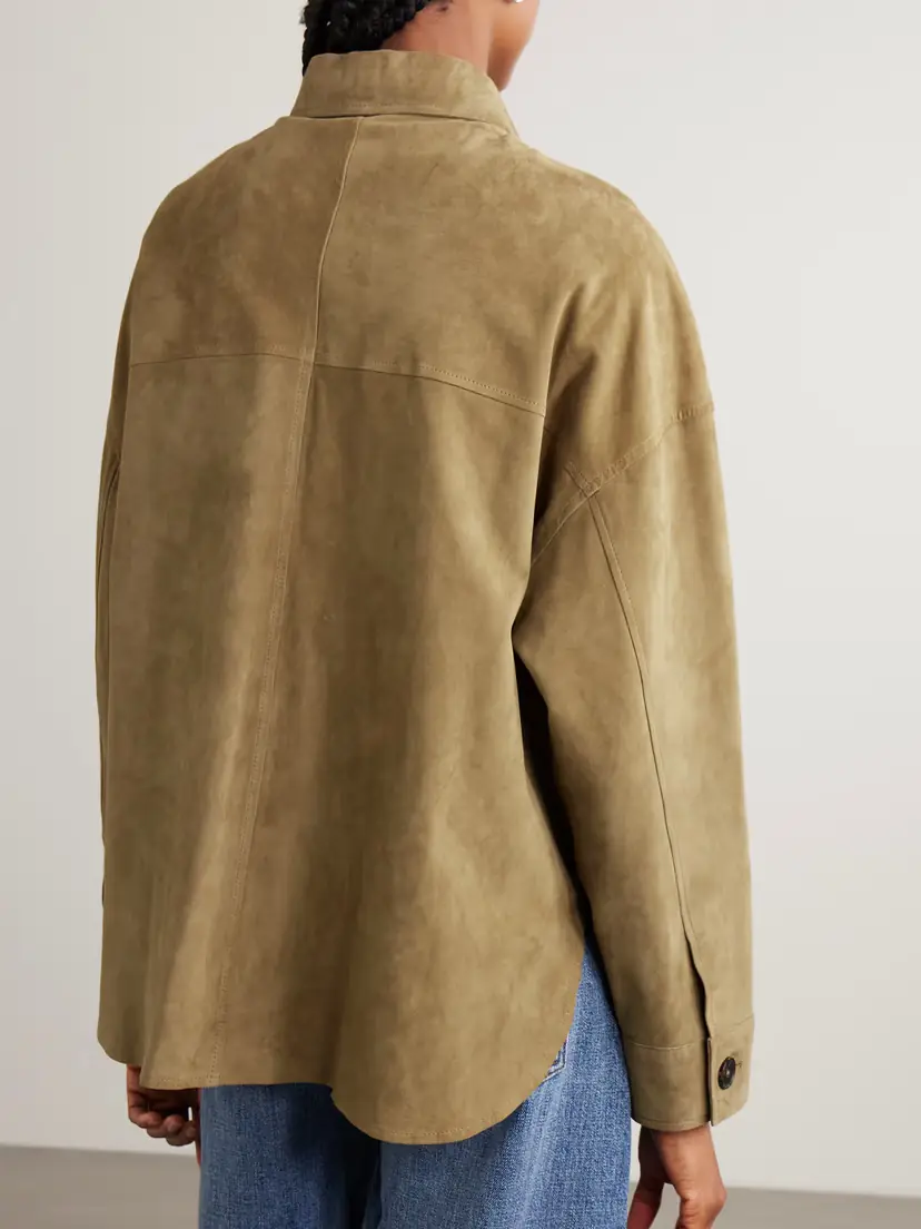 ARMA Kaylee Oversized Paneled Suede Jacket | Thumbnail 4 ARMA Kaylee Oversized Paneled Suede Jacket | Thumbnail 4