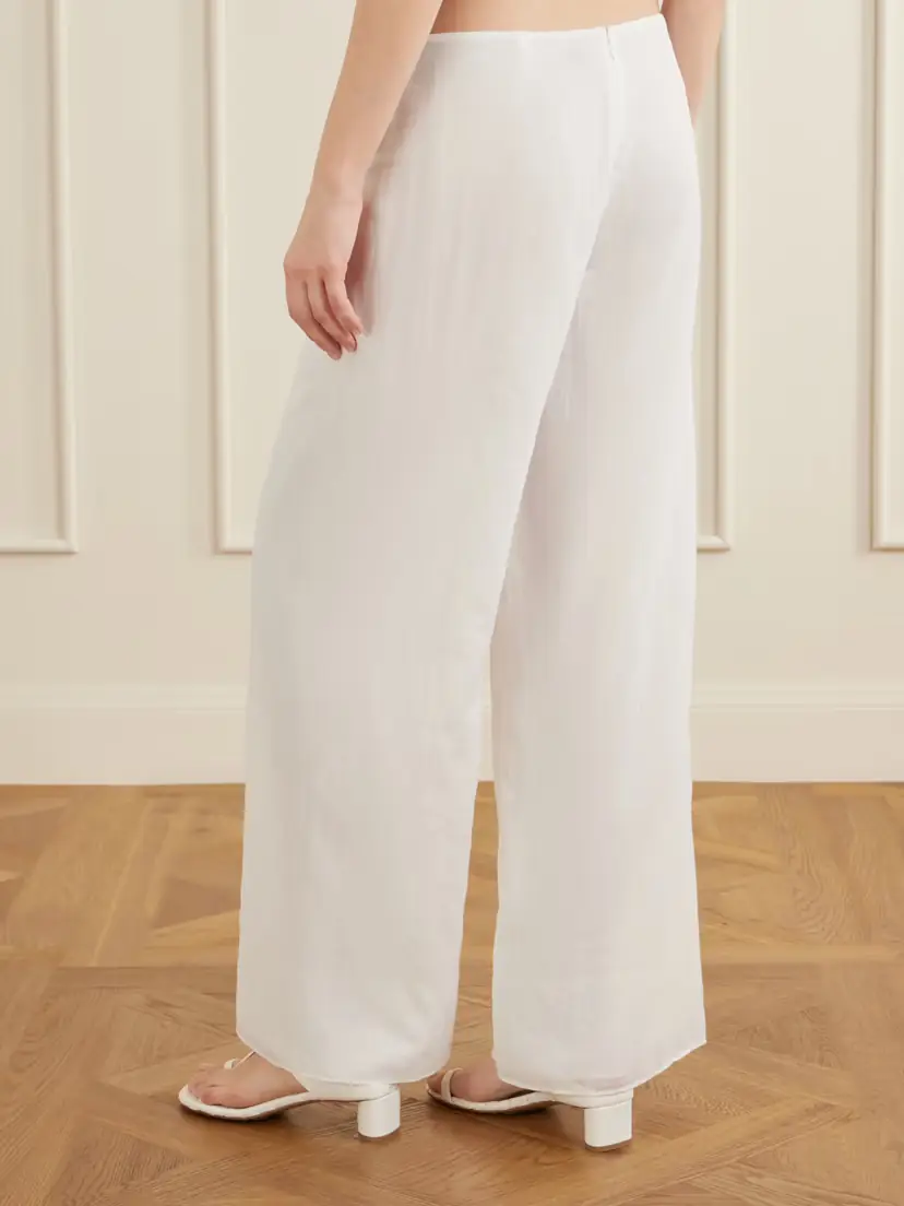 Christopher Esber Porto Tie-detailed Cotton-voile Wide-leg Pants | Thumbnail 3