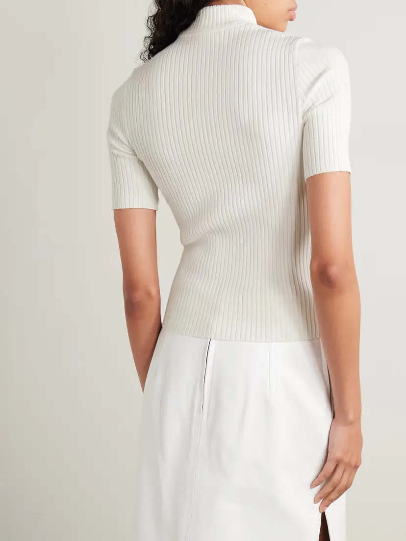 Courrèges Appliquéd Ribbed-knit Top | Thumbnail 4