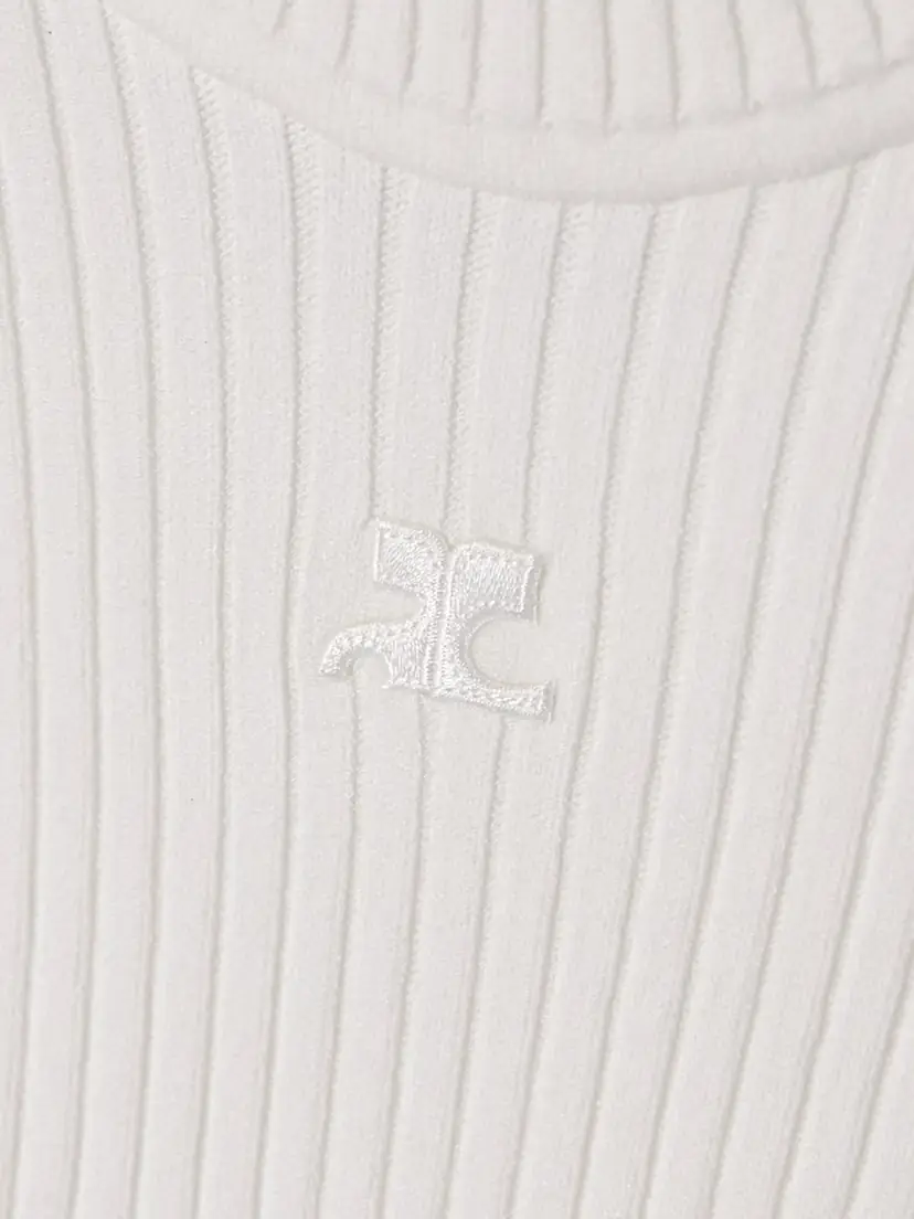 Courrèges Appliquéd Ribbed-knit Top | Thumbnail 5