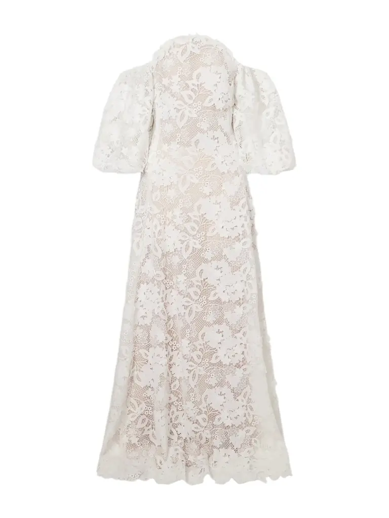 Oscar de la Renta Off-the-shoulder Embroidered Lace Gown | Image 1 Oscar de la Renta Off-the-shoulder Embroidered Lace Gown | Image 1