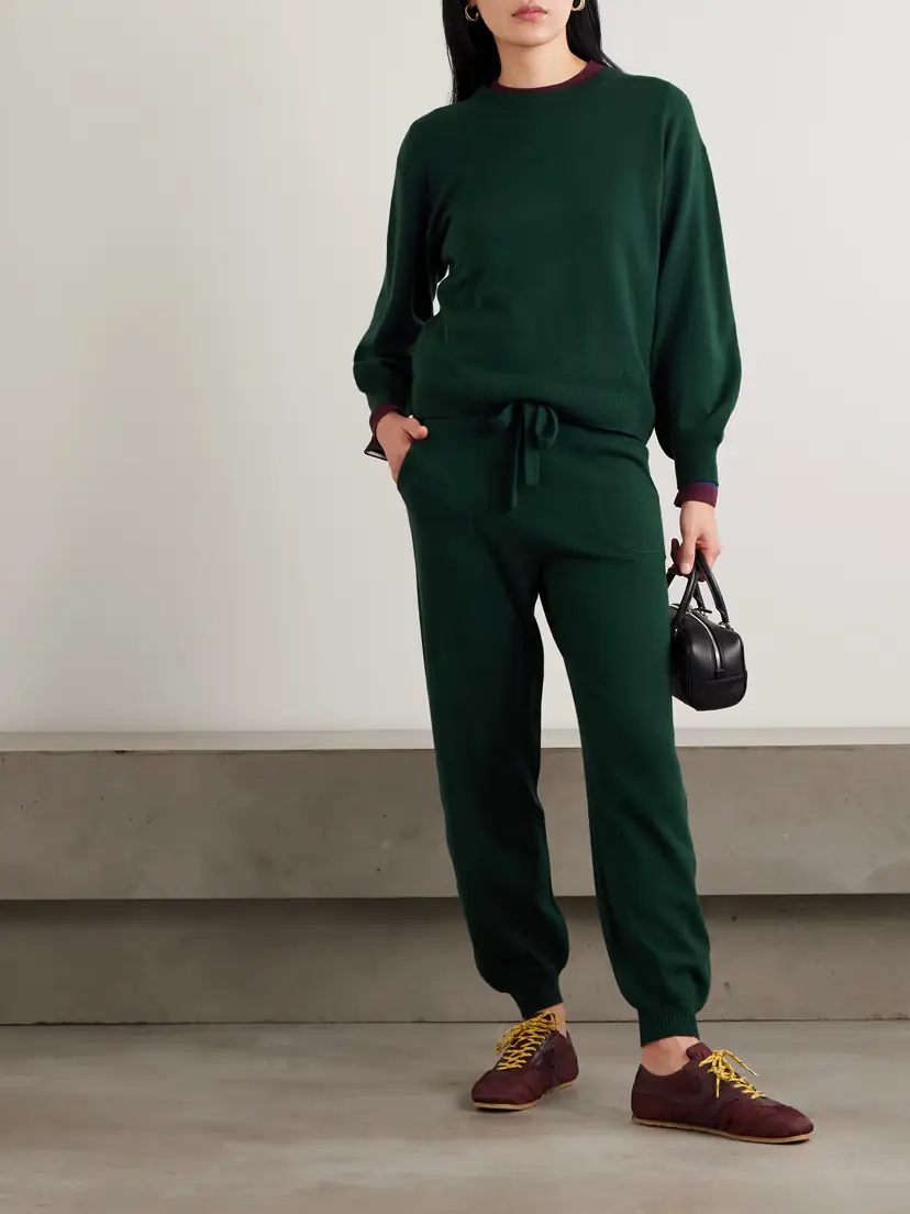 Eres Star Wool And Cashmere-blend Tapered Track Pants | Thumbnail 2 Eres Star Wool And Cashmere-blend Tapered Track Pants | Thumbnail 2