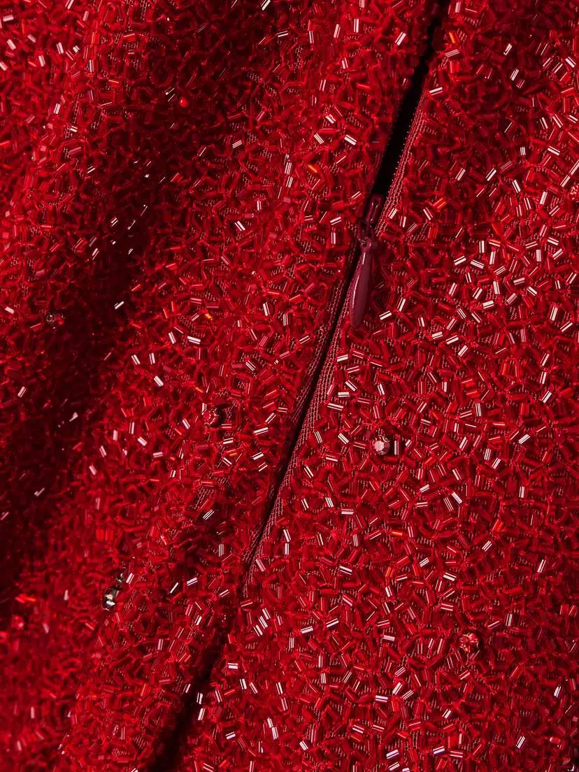 Clio Peppiatt Sophia Embellished Stretch-mesh Gown | Thumbnail 4