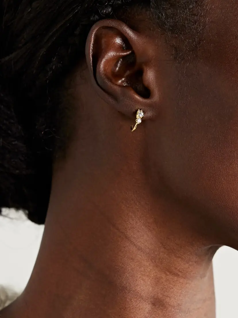 Jennifer Meyer 18-karat Gold Diamond Earrings | Thumbnail 2 Jennifer Meyer 18-karat Gold Diamond Earrings | Thumbnail 2