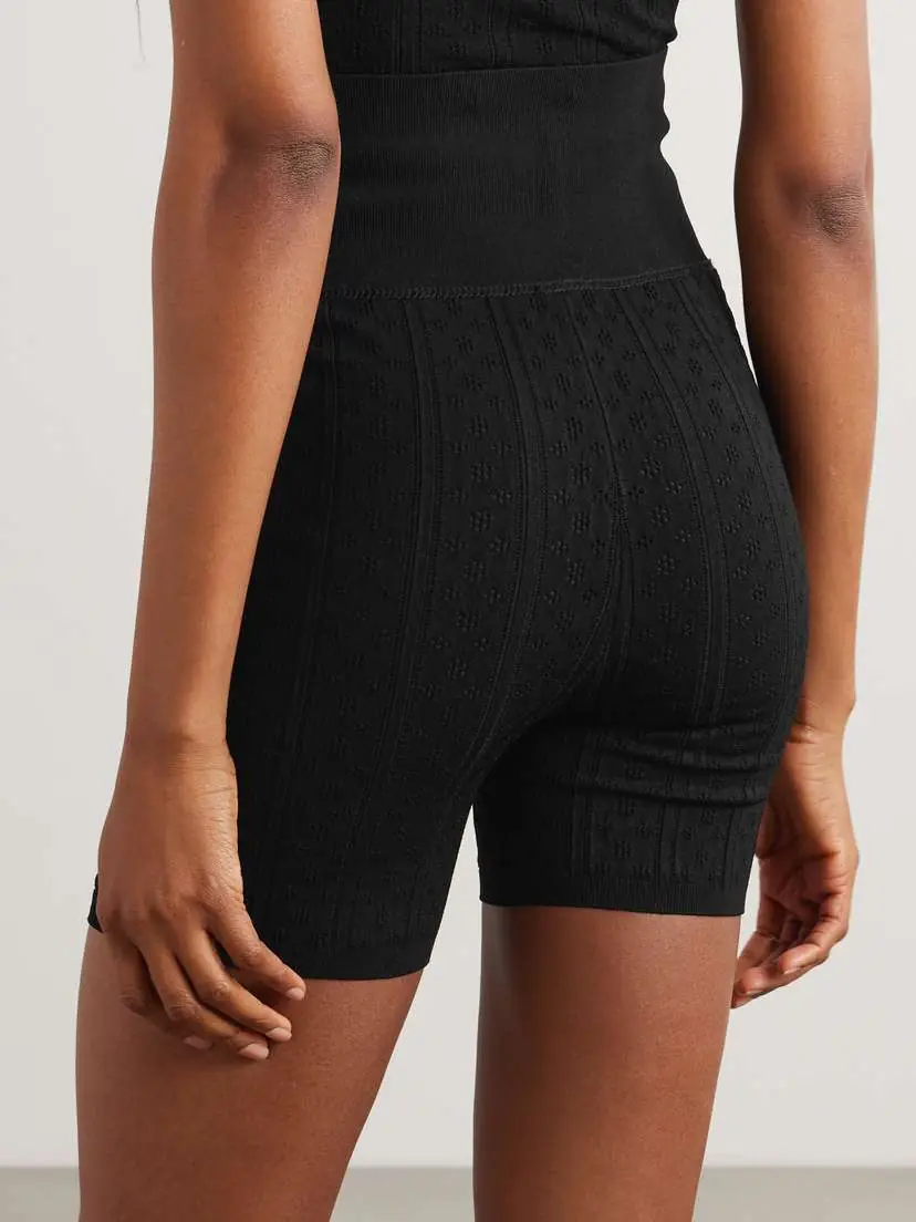 JW Anderson Bow-embellished Pointelle-knit Recycled-jersey Shorts | Thumbnail 4