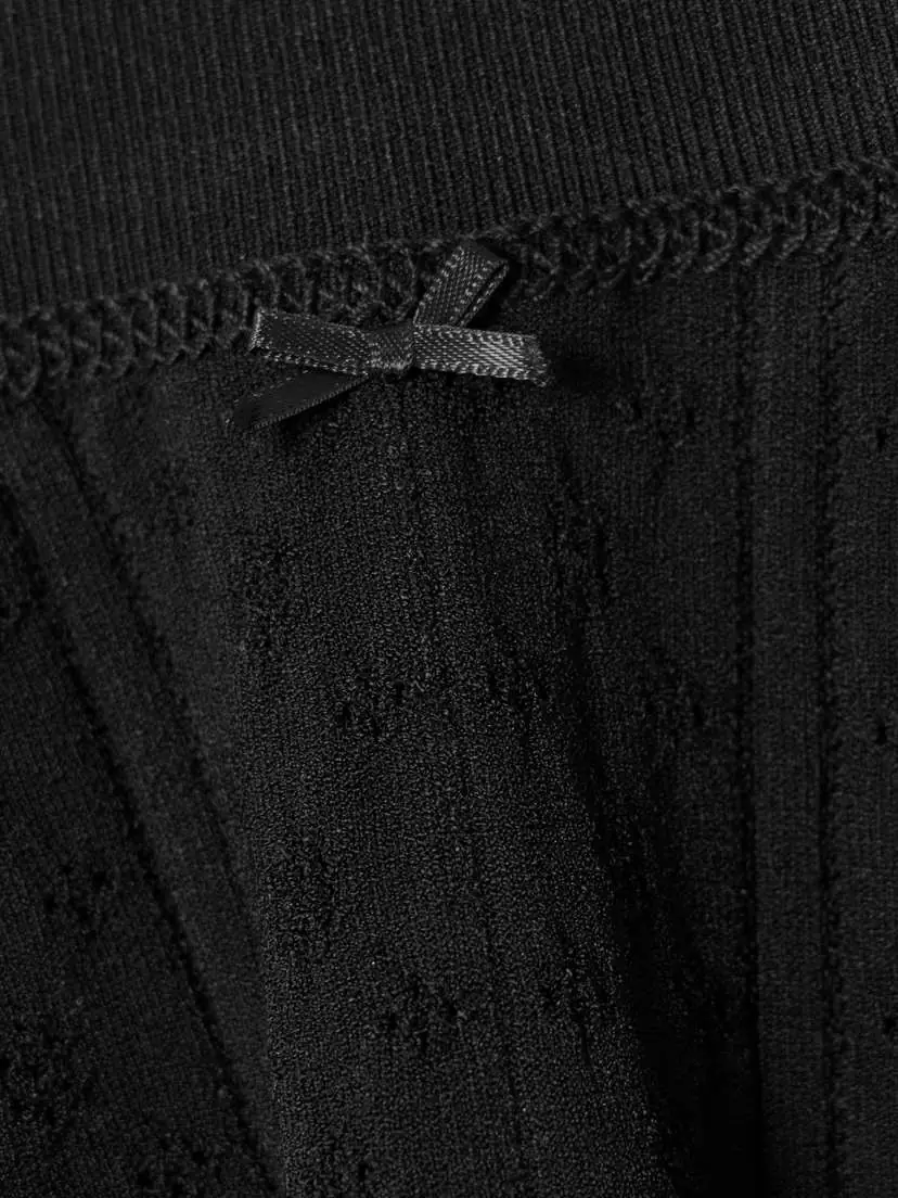 JW Anderson Bow-embellished Pointelle-knit Recycled-jersey Shorts | Thumbnail 5
