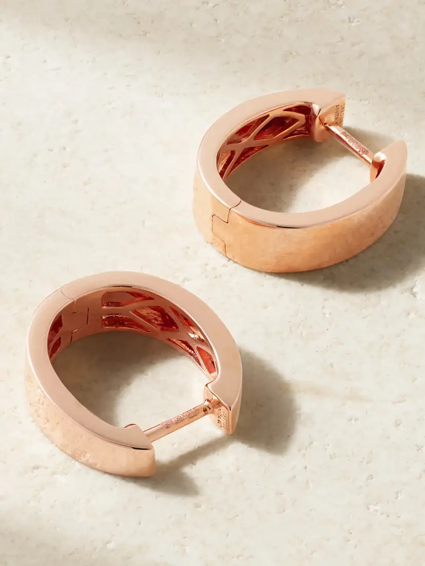 Anita Ko Small Meryl 18-karat Rose Gold Hoop Earrings | Thumbnail 3 Anita Ko Small Meryl 18-karat Rose Gold Hoop Earrings | Thumbnail 3