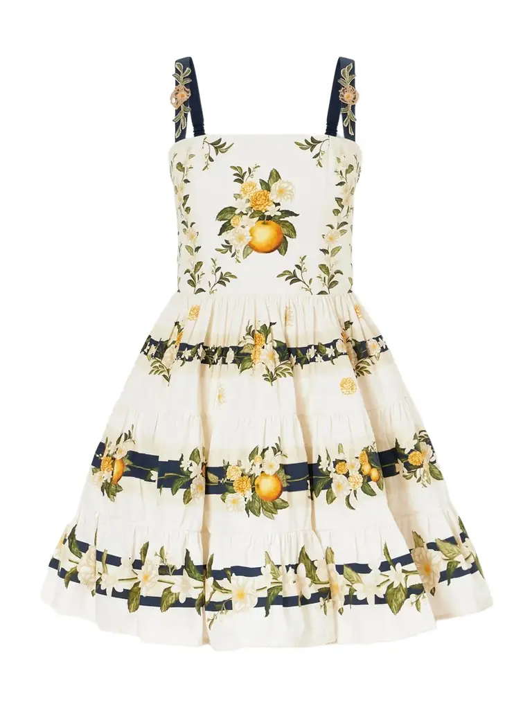 Lima Floral-printed Cotton Mini Dress