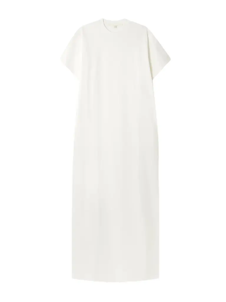 RÙADH Braun Embroidered Organic Cotton-jersey Maxi Dress | Image 1 RÙADH Braun Embroidered Organic Cotton-jersey Maxi Dress | Image 1