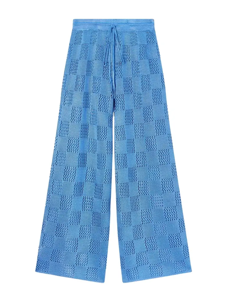 Knitted Wide-leg Pants