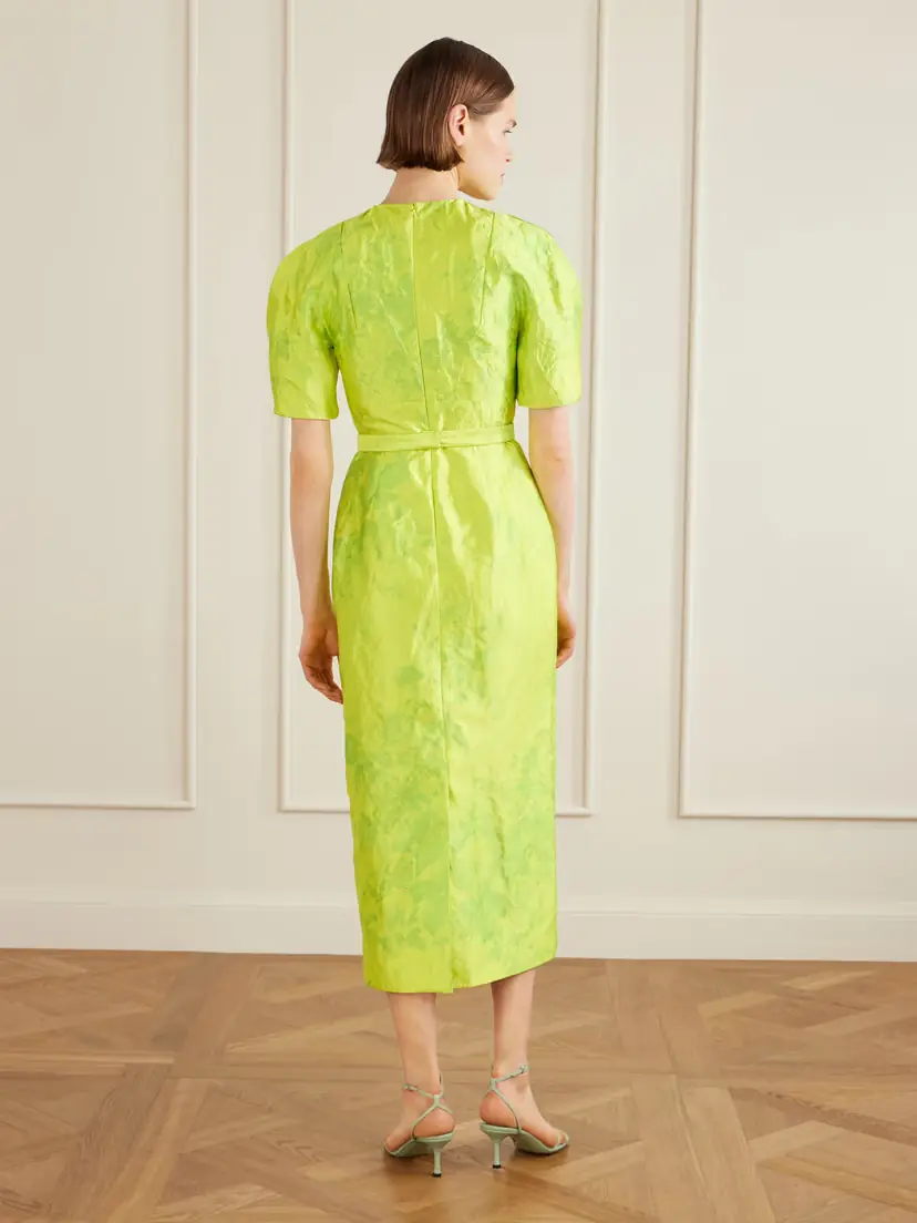 Erdem Printed Crinkled-satin Midi Dress | Thumbnail 3 Erdem Printed Crinkled-satin Midi Dress | Thumbnail 3