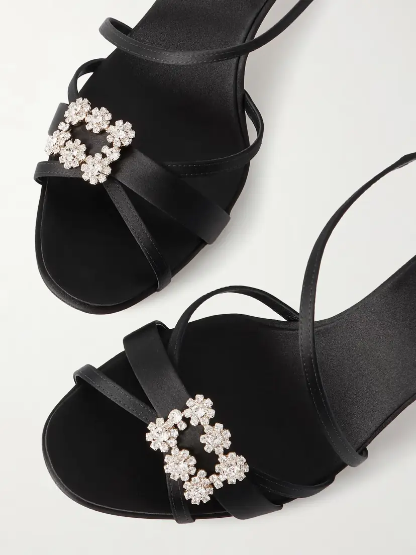 Roger Vivier Efflorescence 65 Crystal-embellished Satin Sandals | Thumbnail 5 Roger Vivier Efflorescence 65 Crystal-embellished Satin Sandals | Thumbnail 5