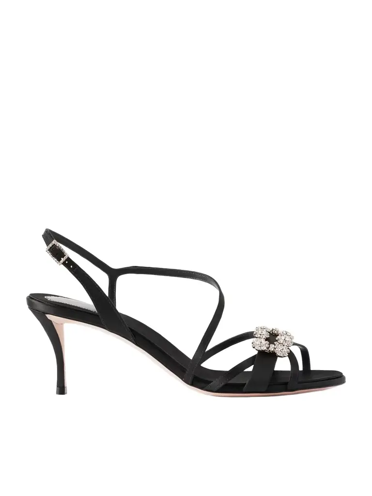 Efflorescence 65 Crystal-embellished Satin Sandals Efflorescence 65 Crystal-embellished Satin Sandals