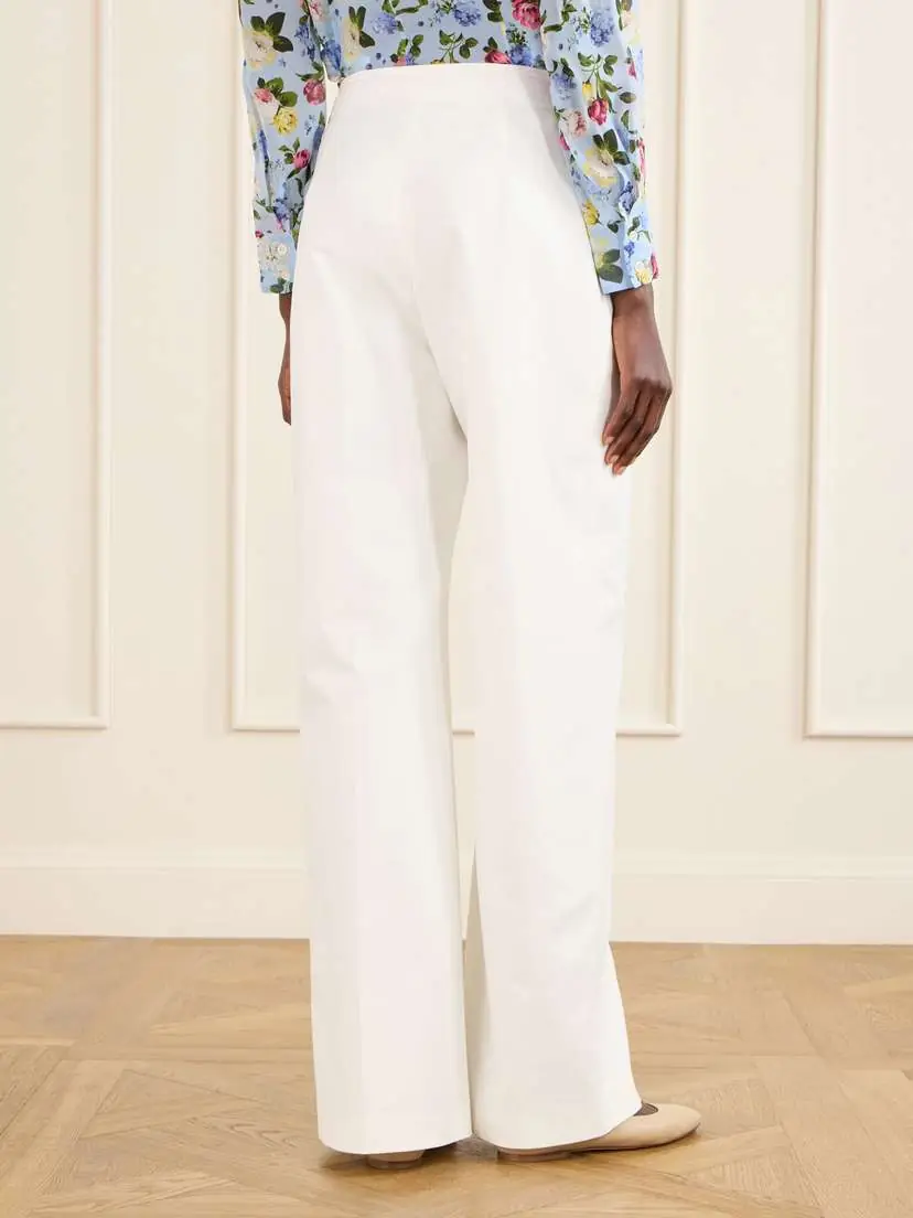 Carolina Herrera Alba Cotton-blend Wide-leg Pants | Thumbnail 3 Carolina Herrera Alba Cotton-blend Wide-leg Pants | Thumbnail 3