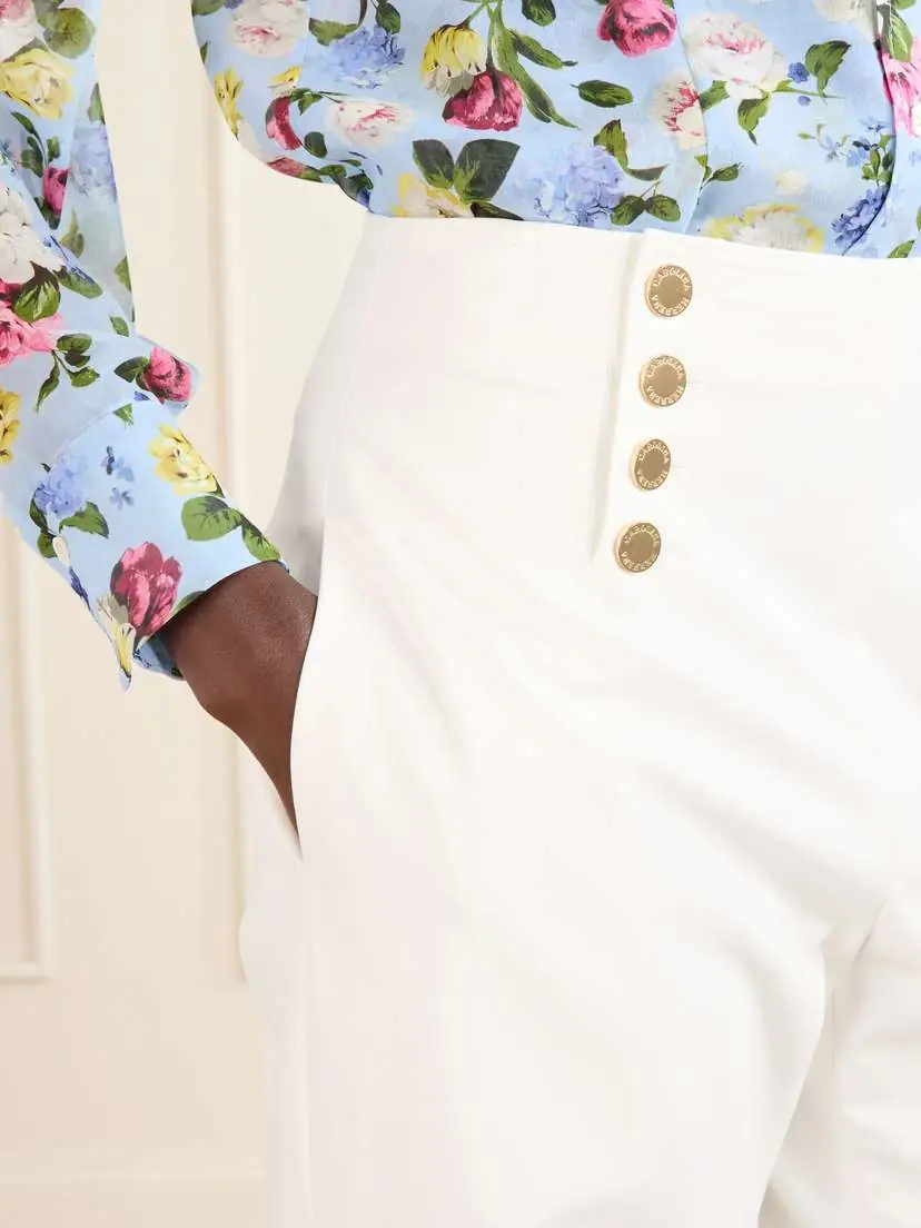 Carolina Herrera Alba Cotton-blend Wide-leg Pants | Thumbnail 4 Carolina Herrera Alba Cotton-blend Wide-leg Pants | Thumbnail 4