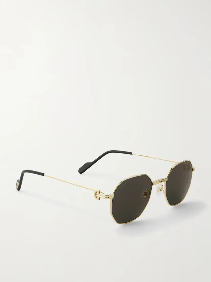 Cartier Eyewear Première De Cartier Hexagon-frame Gold-tone Sunglasses | Thumbnail 3