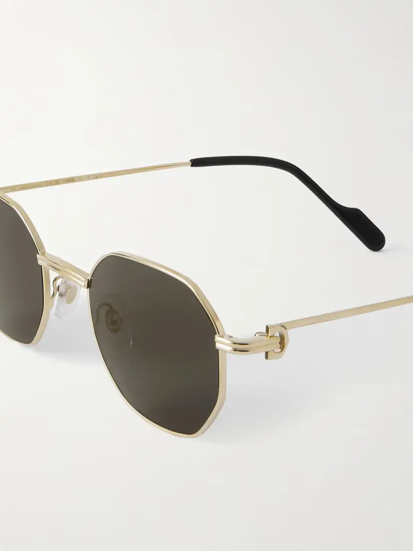 Cartier Eyewear Première De Cartier Hexagon-frame Gold-tone Sunglasses | Thumbnail 4