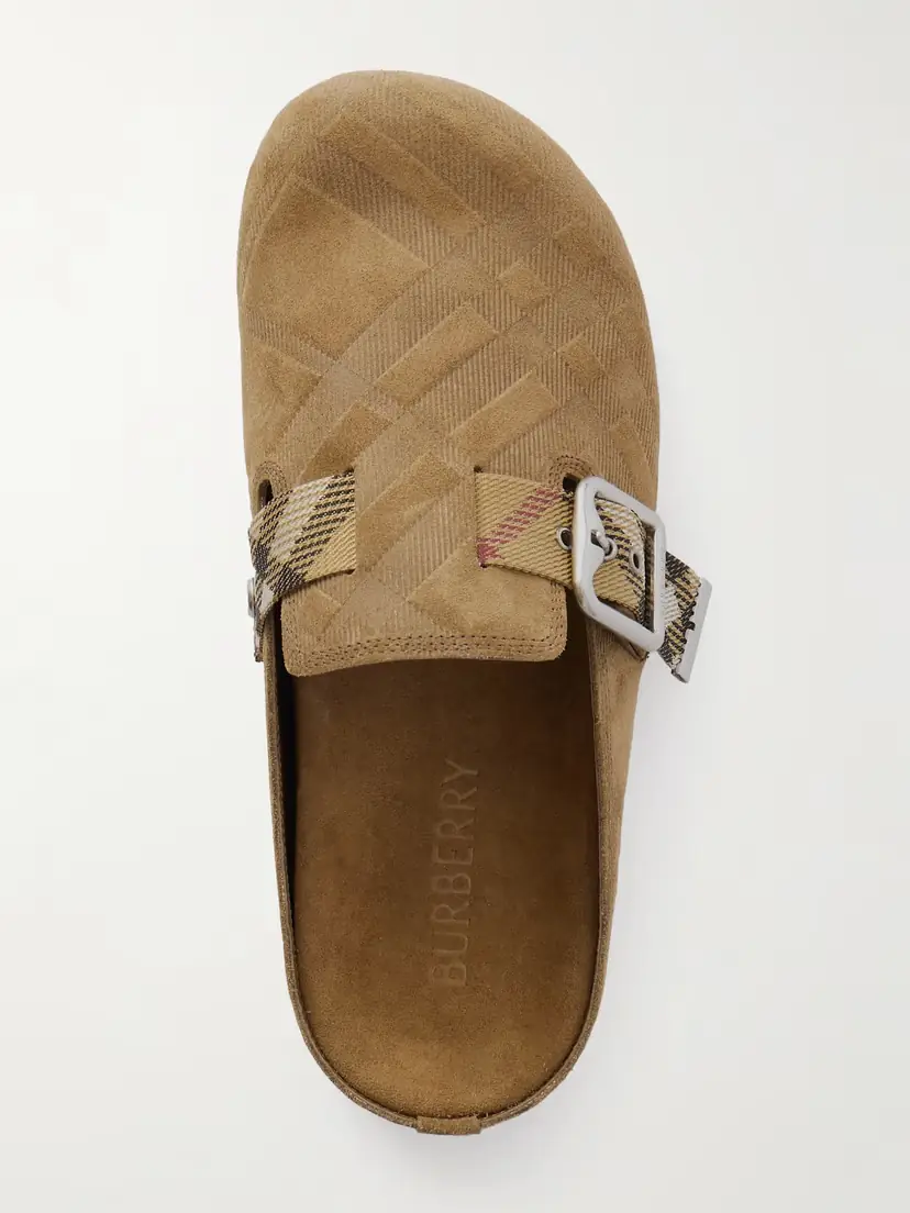 Burberry Urchin Check Suede Clog | Thumbnail 5
