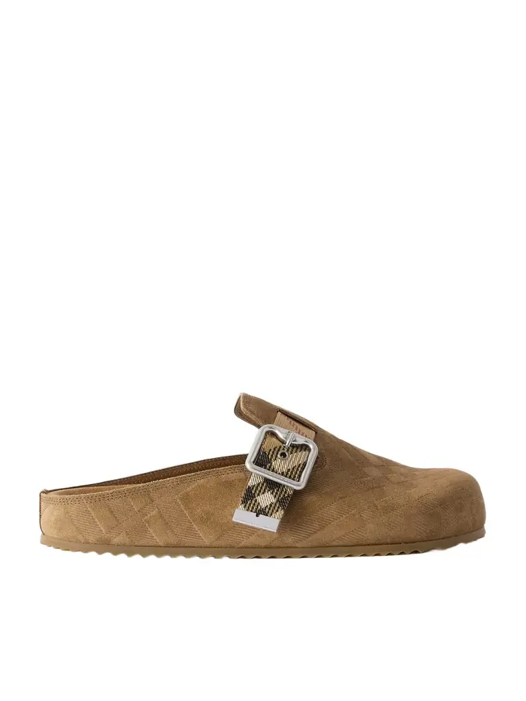 Urchin Check Suede Clog Urchin Check Suede Clog