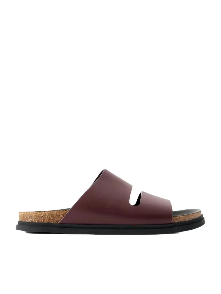 Band Leather Flat Sandals Band Leather Flat Sandals