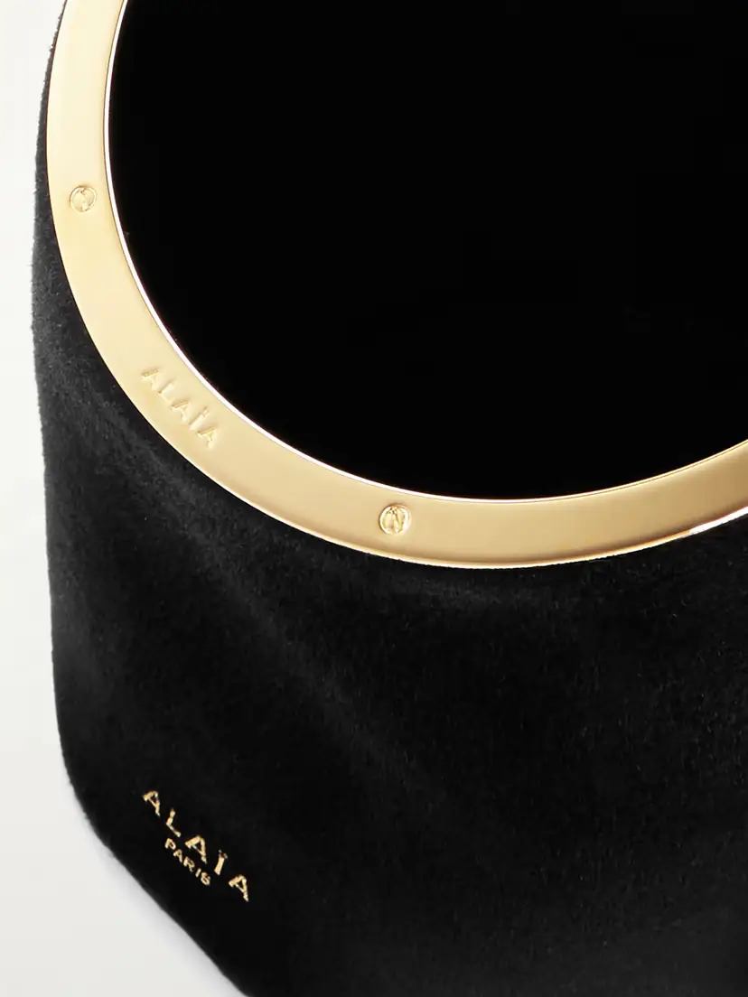 Alaïa La Canette Small Suede Shoulder Bag | Thumbnail 5