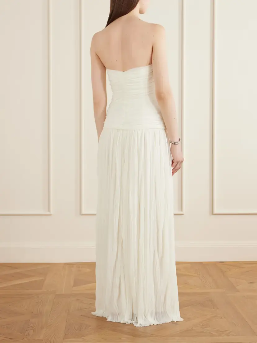 Simkhai Danielle Crinkled Bustier Gown | Thumbnail 3 Simkhai Danielle Crinkled Bustier Gown | Thumbnail 3