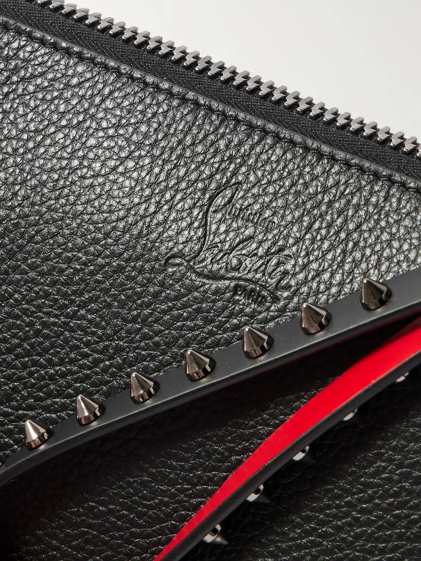 Christian Louboutin Cabata Studded Textured-leather Clutch | Thumbnail 4 Christian Louboutin Cabata Studded Textured-leather Clutch | Thumbnail 4