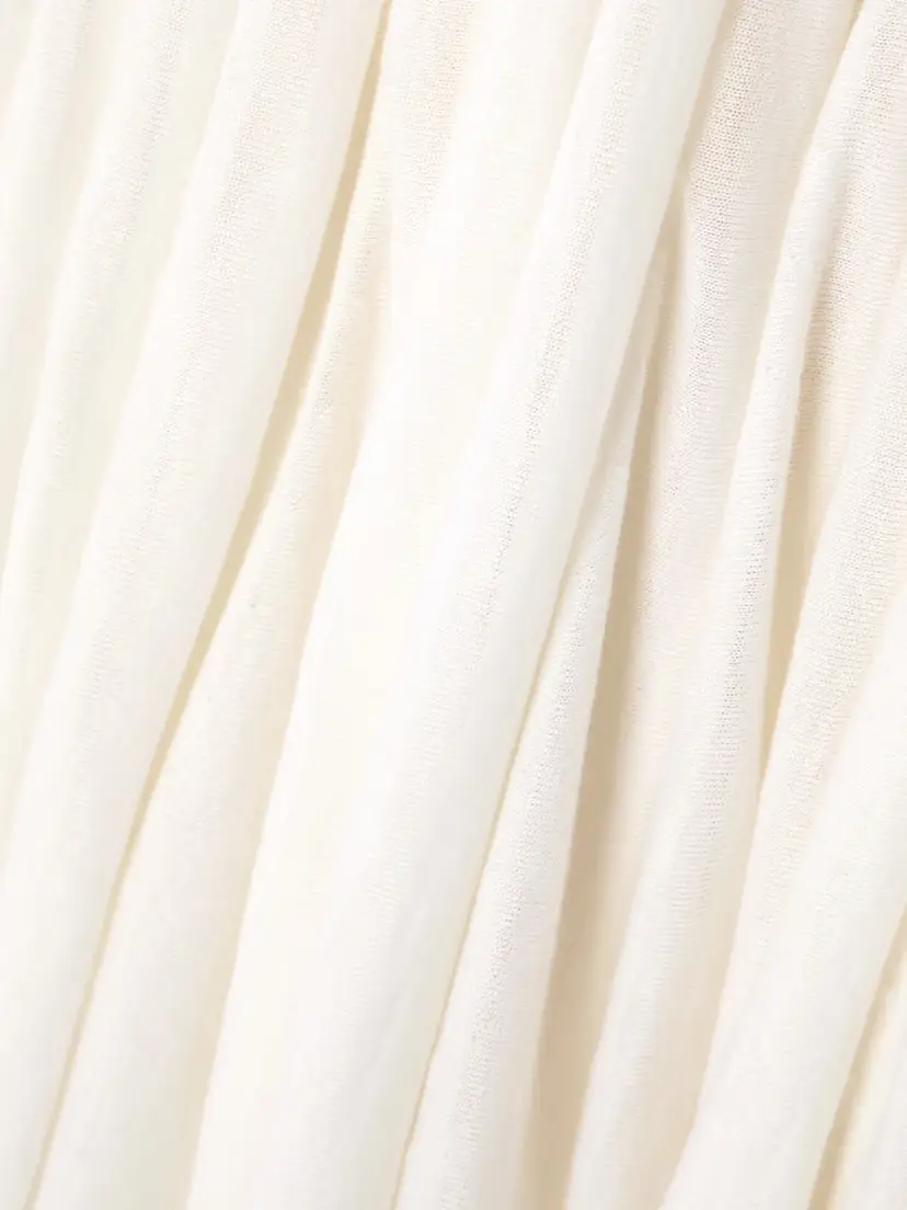 Alaïa Pleated Wool Midi Skirt | Thumbnail 4