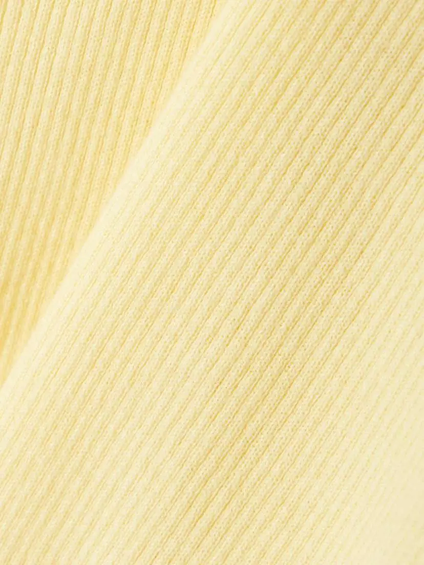 Lisa Yang Amya Ribbed Cotton And Cashmere-blend Tank - Yellow | Thumbnail 4 Lisa Yang Amya Ribbed Cotton And Cashmere-blend Tank - Yellow | Thumbnail 4