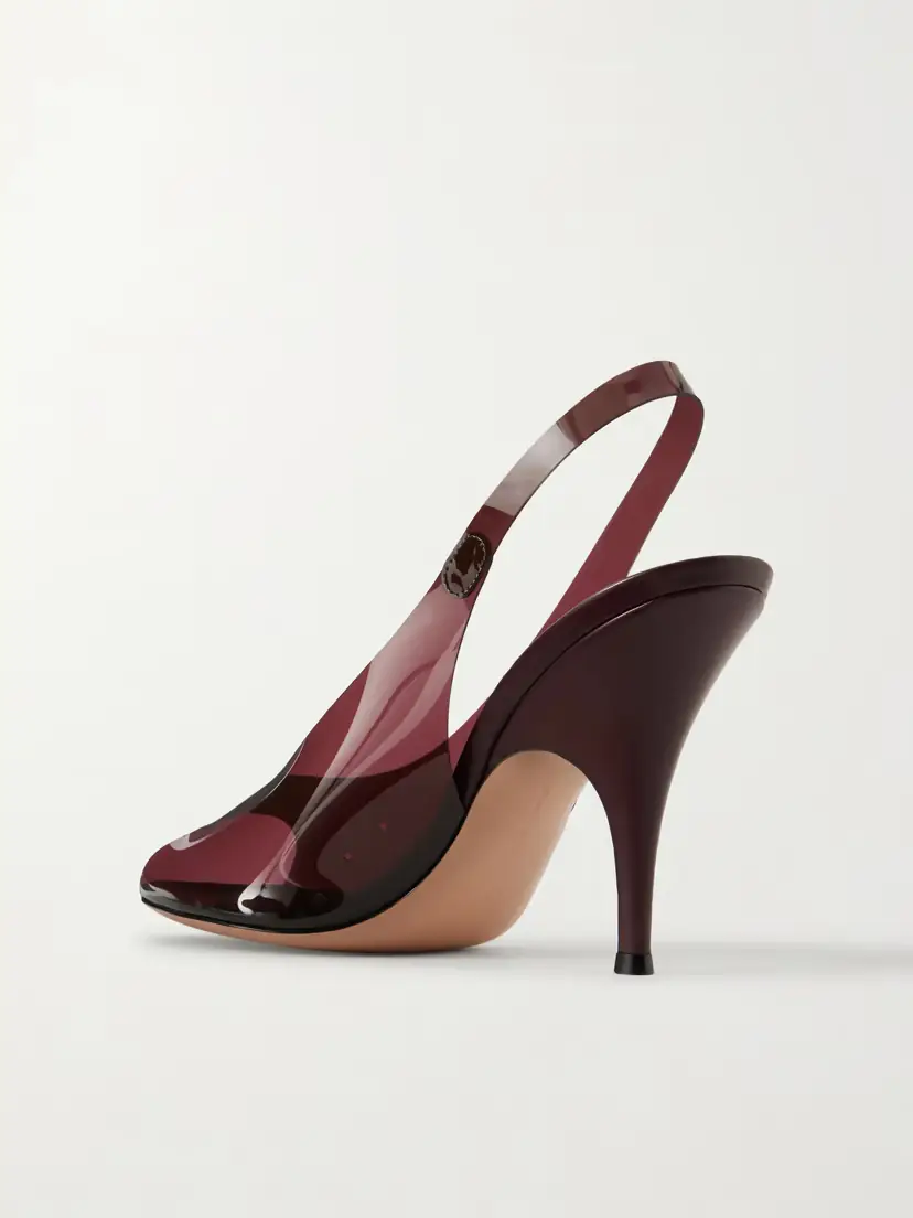 Gianvito Rossi 95 Pvc Slingback Pumps | Thumbnail 3