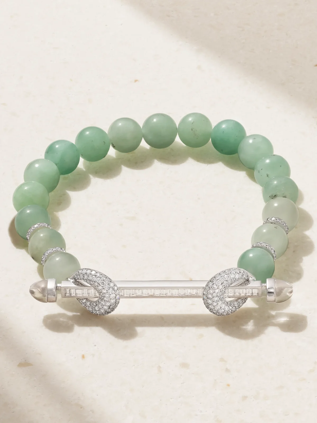Chakra 18-karat White Gold Multi-stone Bracelet