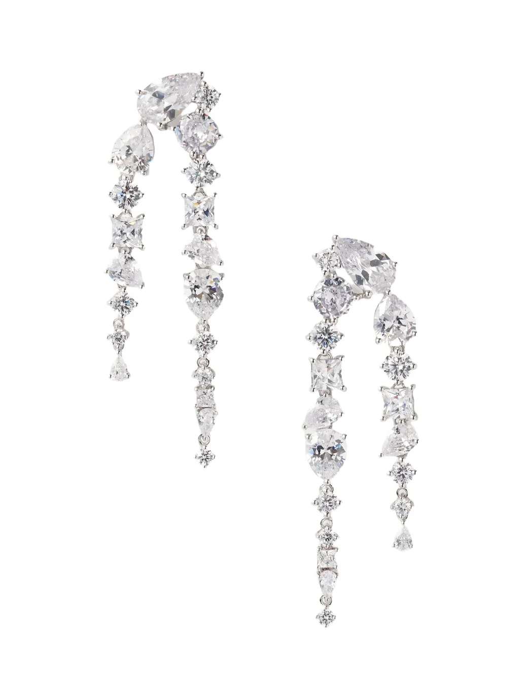 Corus Recycled Silver Cubic Zirconia Earrings