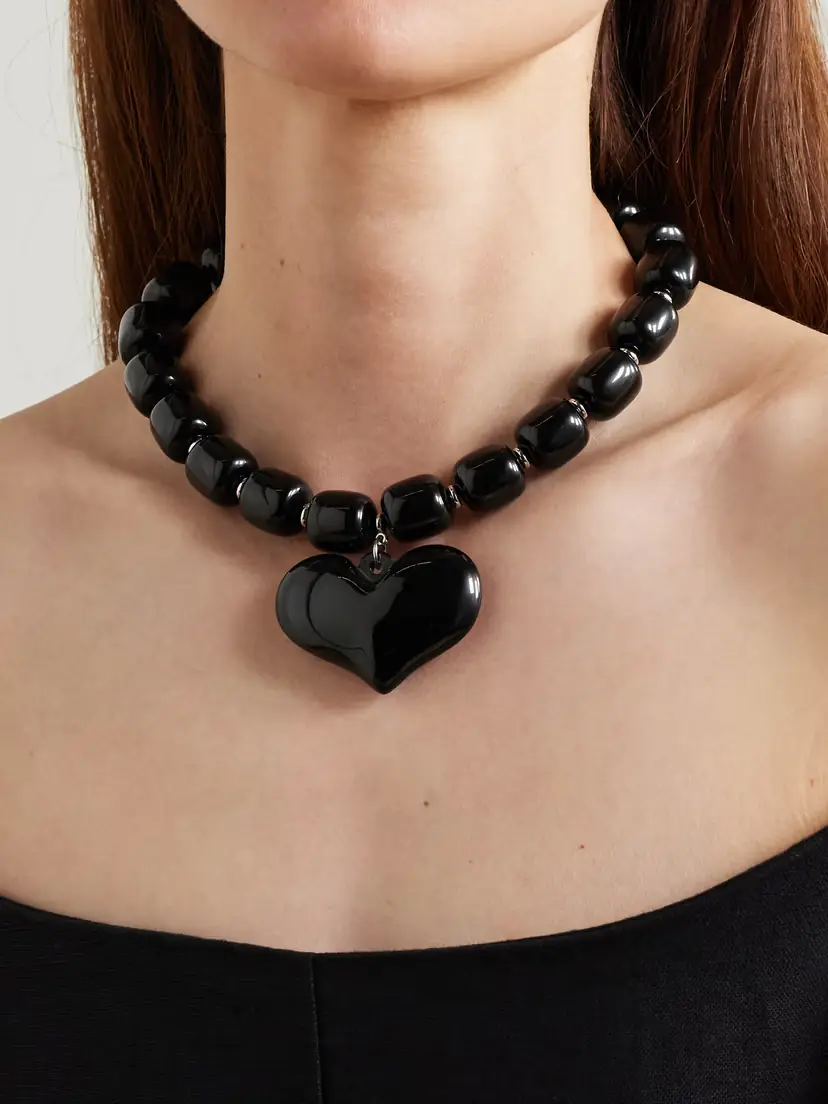 Julietta Amore Silver-tone Resin Necklace | Thumbnail 2 Julietta Amore Silver-tone Resin Necklace | Thumbnail 2