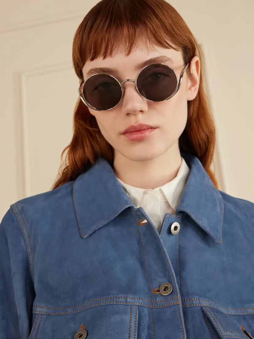 Loewe Round-frame Silver-tone Sunglasses | Thumbnail 2 Loewe Round-frame Silver-tone Sunglasses | Thumbnail 2