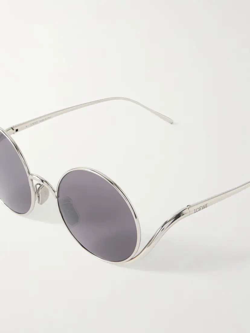 Loewe Round-frame Silver-tone Sunglasses | Thumbnail 4 Loewe Round-frame Silver-tone Sunglasses | Thumbnail 4