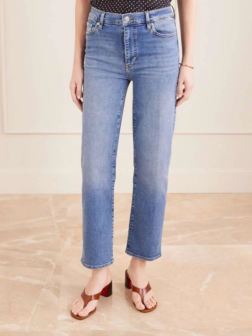 Frame Le Sleek Straight High-rise Jeans | Thumbnail 3 Frame Le Sleek Straight High-rise Jeans | Thumbnail 3