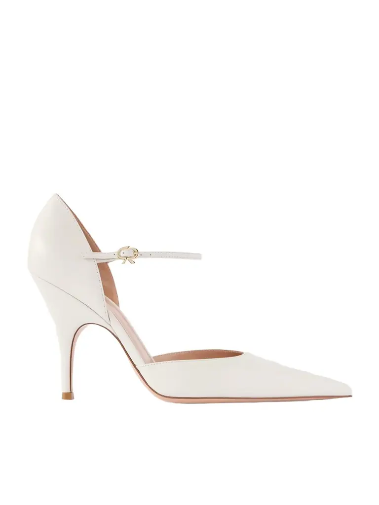 Gianvito Rossi Sofia D'orsay 95 Leather Pumps | Image 1 Gianvito Rossi Sofia D'orsay 95 Leather Pumps | Image 1