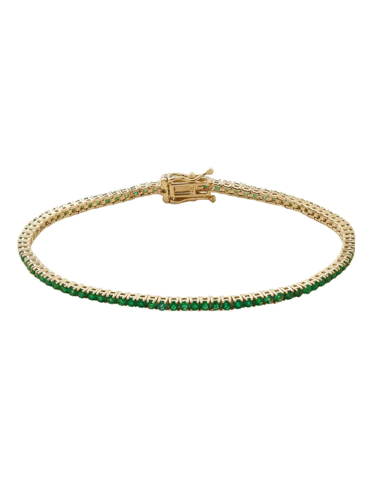 14-karat Gold Emerald Tennis Bracelet 14-karat Gold Emerald Tennis Bracelet