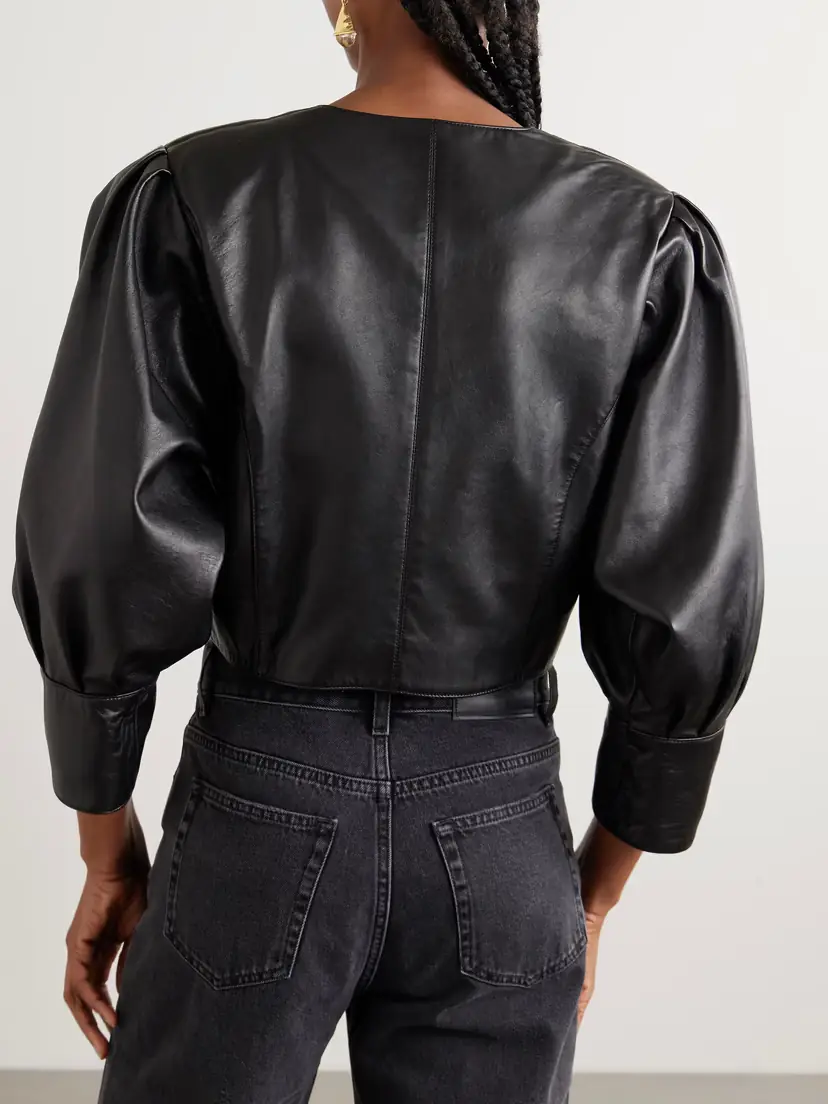 Chloé Cropped Leather Jacket | Thumbnail 4