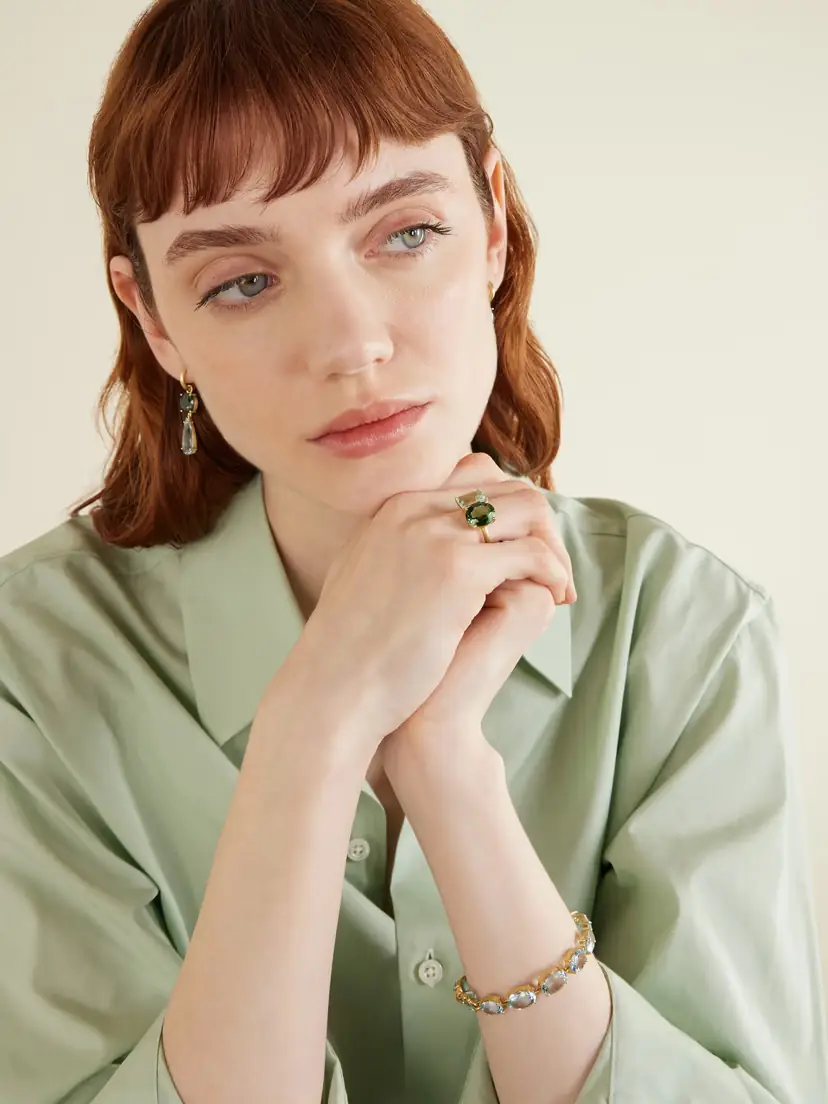 Irene Neuwirth Gemmy Gem 18-karat Gold, Tourmaline And Aquamarine Ring | Thumbnail 2 Irene Neuwirth Gemmy Gem 18-karat Gold, Tourmaline And Aquamarine Ring | Thumbnail 2