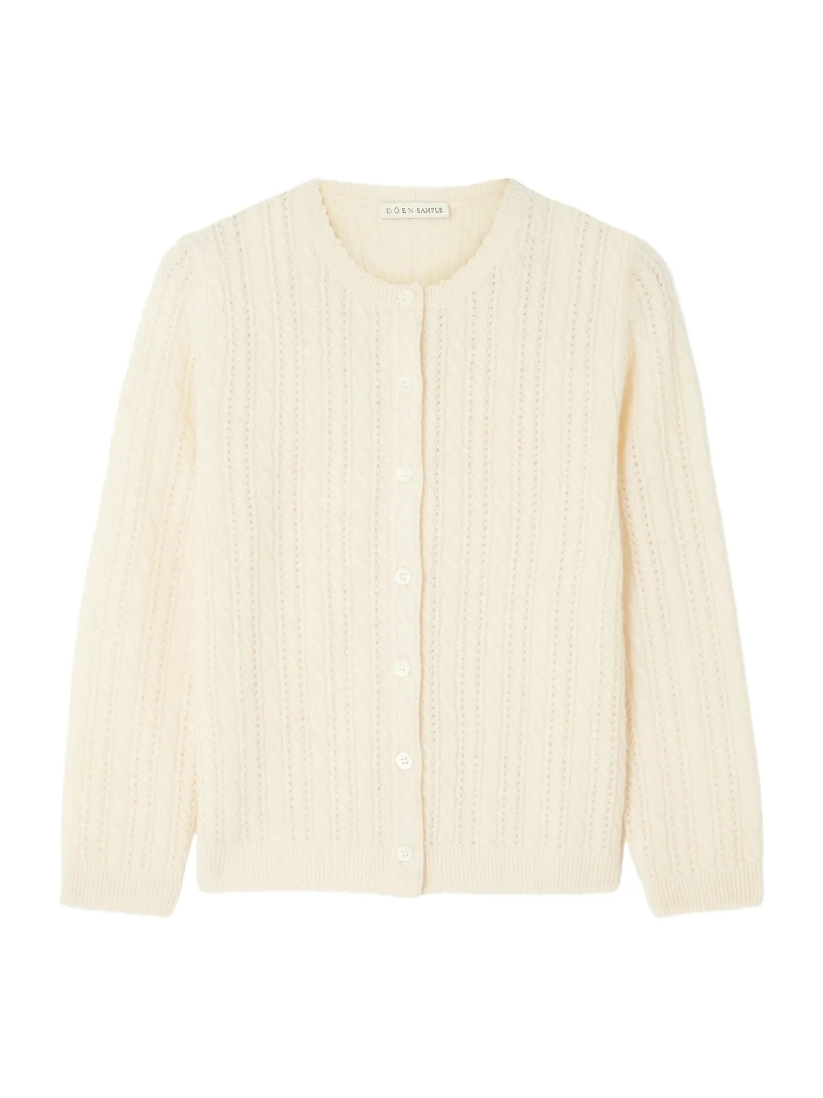Danae Cropped Cable-knit Cashmere Cardigan Danae Cropped Cable-knit Cashmere Cardigan