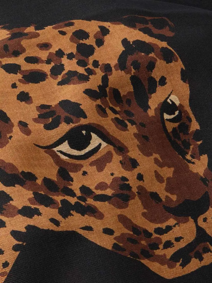 Saint Laurent Etolel-leopard Frayed Printed Wool-twill Scarf | Thumbnail 4 Saint Laurent Etolel-leopard Frayed Printed Wool-twill Scarf | Thumbnail 4
