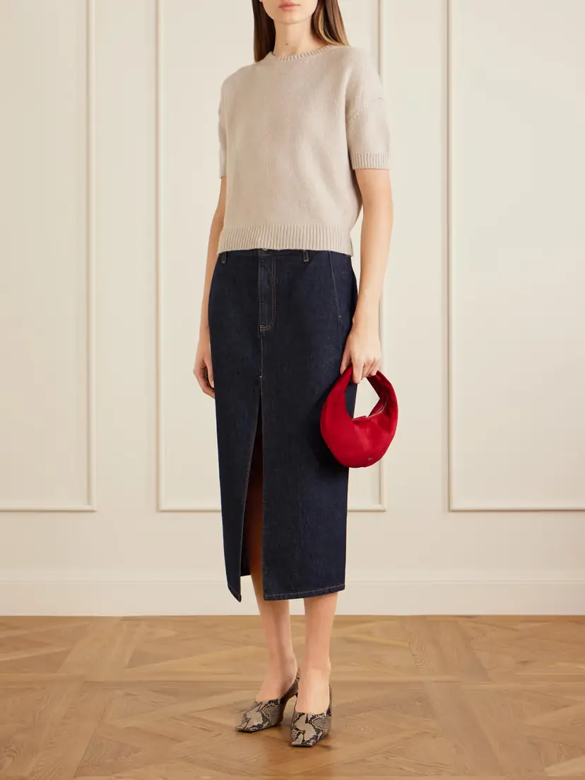 Khaite Olivia Mini Suede Shoulder Bag | Thumbnail 3 Khaite Olivia Mini Suede Shoulder Bag | Thumbnail 3