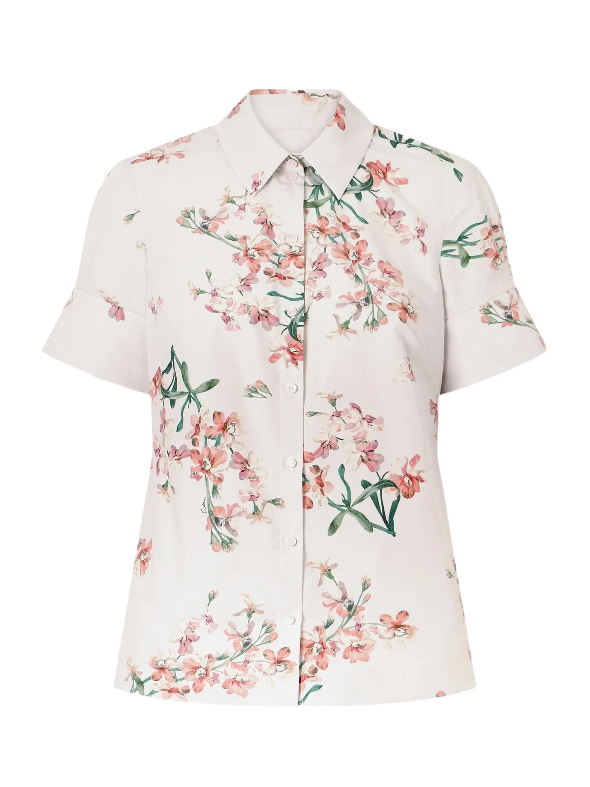 Floral-print Cotton-poplin Shirt