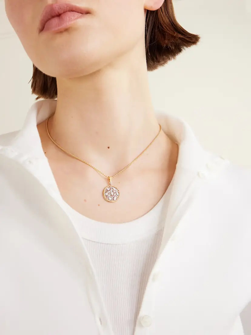 Buccellati Ramage 18-karat Yellow And White Gold Diamond Necklace | Thumbnail 3 Buccellati Ramage 18-karat Yellow And White Gold Diamond Necklace | Thumbnail 3