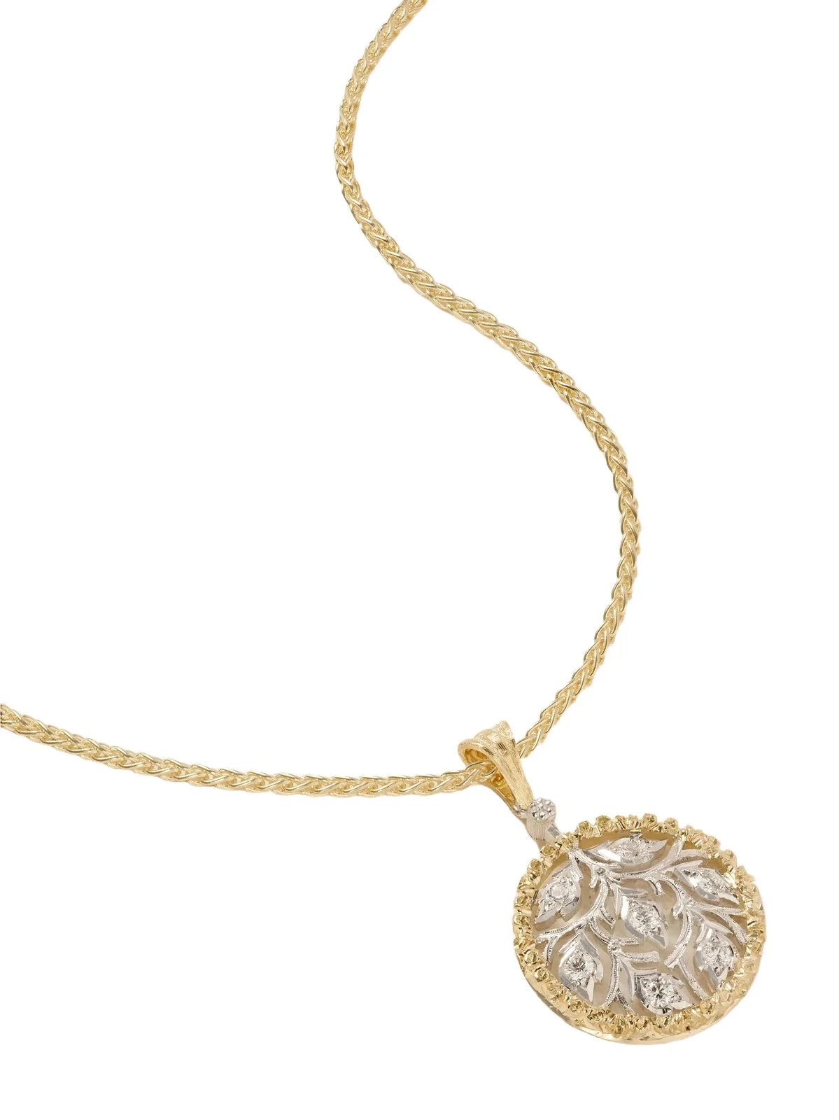 Ramage 18-karat Yellow And White Gold Diamond Necklace