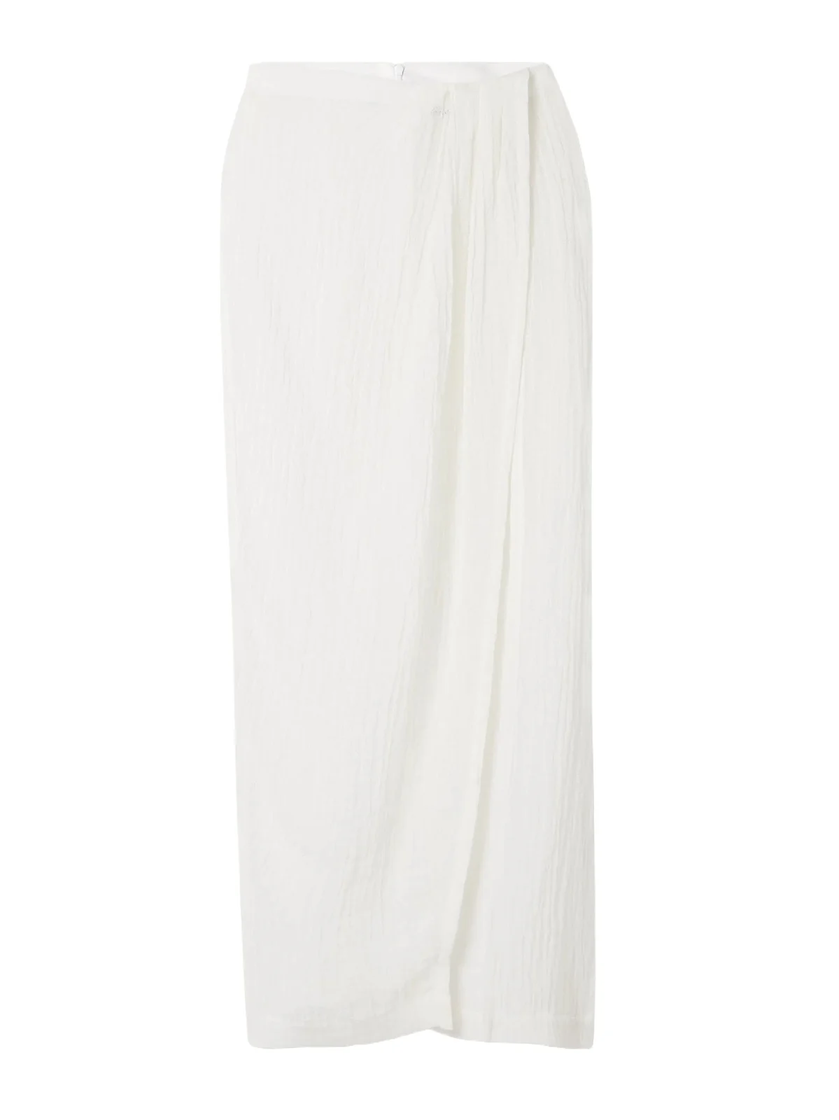Pleated Crinkled Linen-blend Gauze Pareo Pleated Crinkled Linen-blend Gauze Pareo