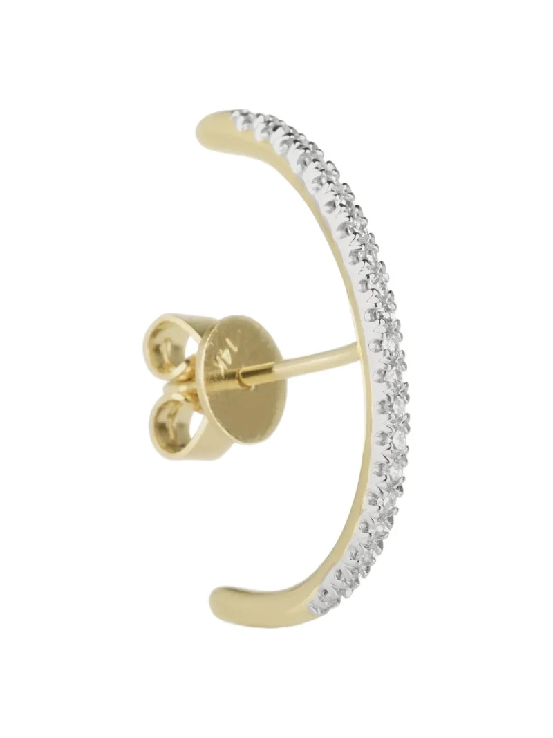 STONE AND STRAND Suspender 10-karat Gold Diamond Earring