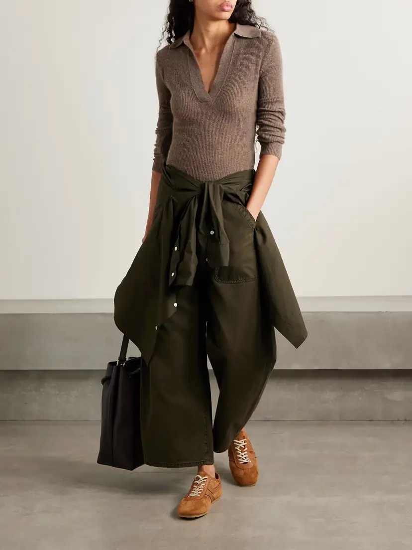 Citizens of Humanity Simone Ribbed Wool And Cashmere-blend Polo Sweater | Thumbnail 2 Citizens of Humanity Simone Ribbed Wool And Cashmere-blend Polo Sweater | Thumbnail 2