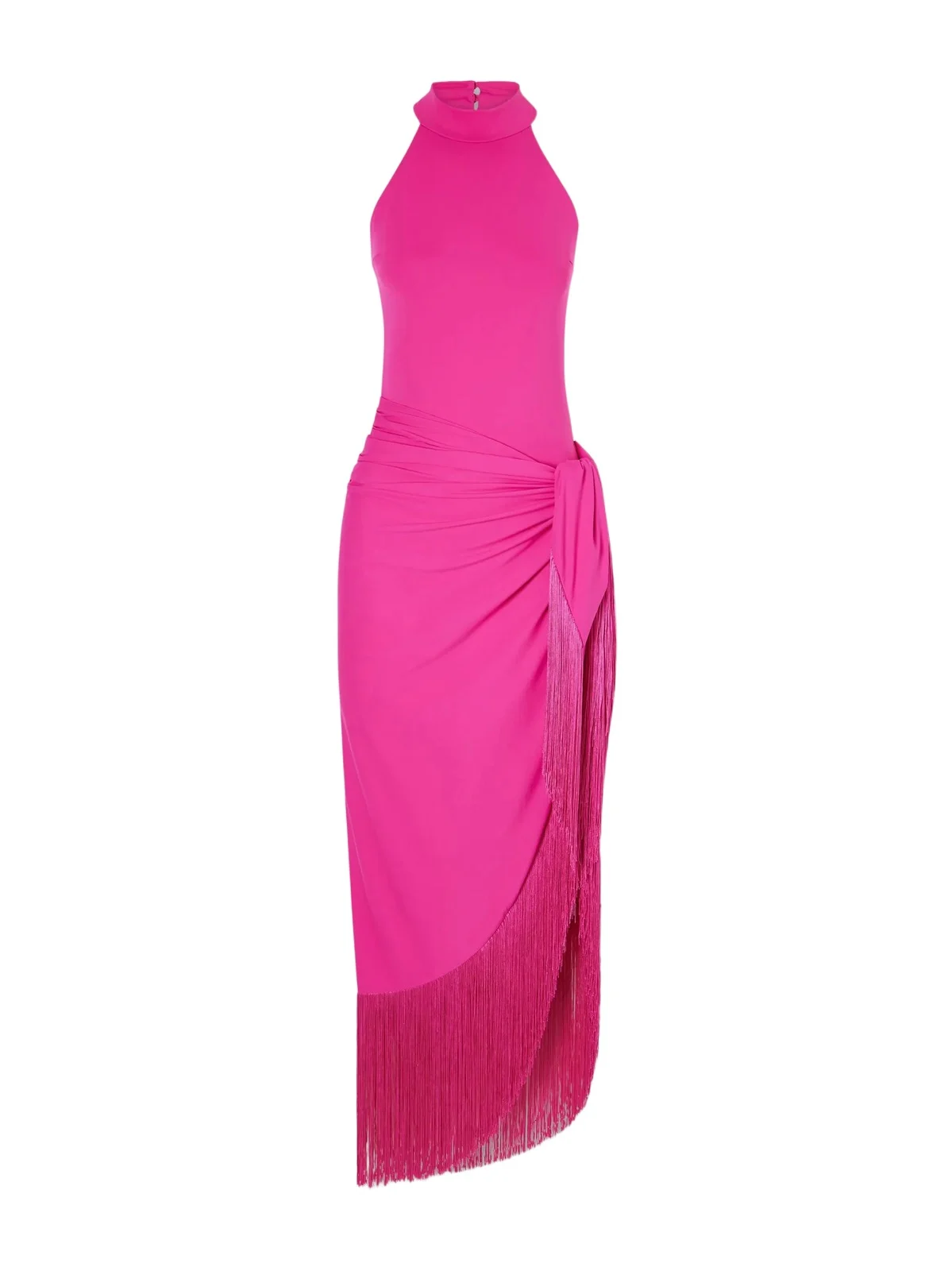 Taller Marmo Knossos Fringed Swimsuit And Pareo Set - Pink
